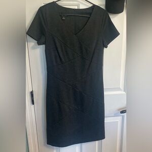 AB Studio Dark Gray Midi Dress